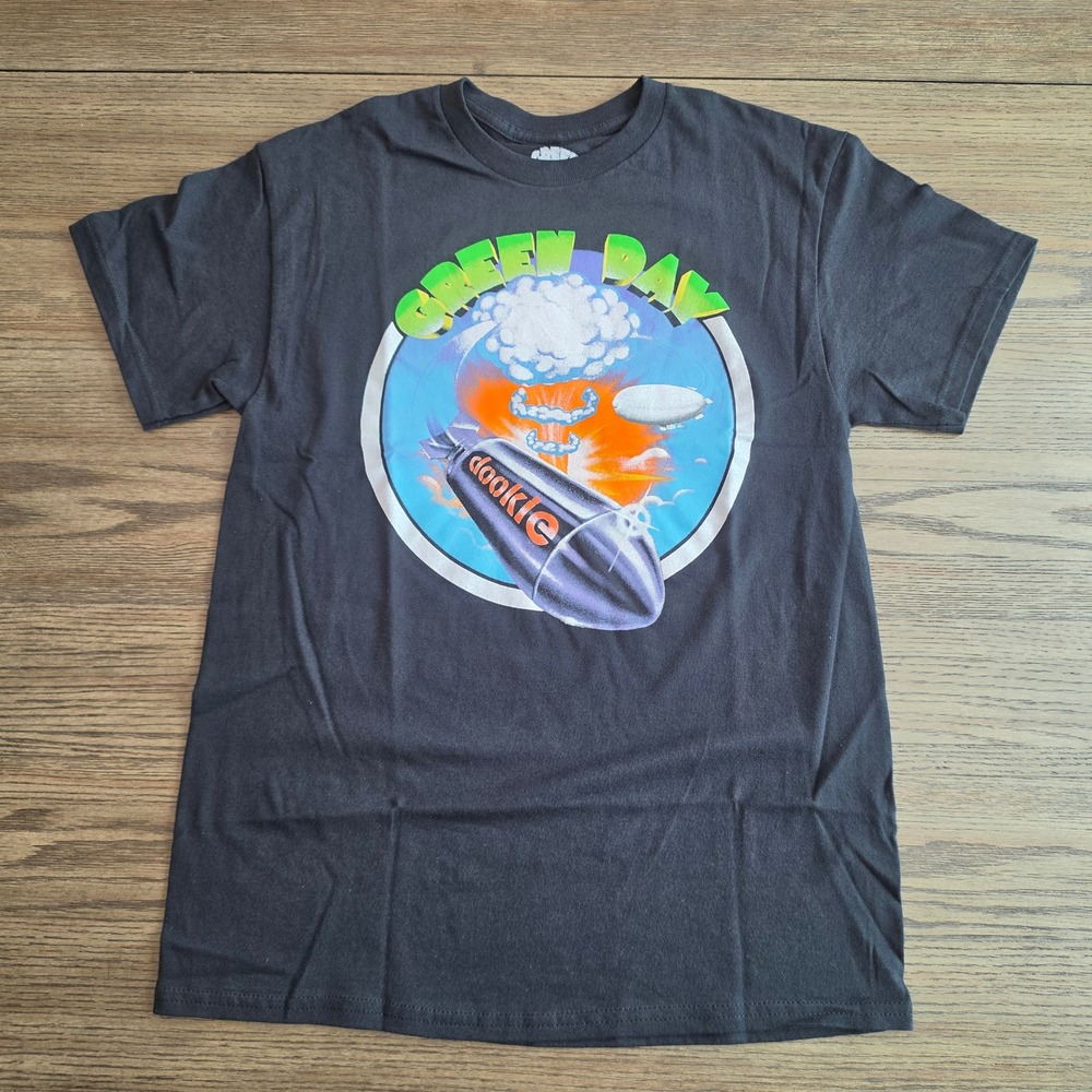 Green Day Dookie Band T-Shirt Black Licensed Graphic Tee Mens Medium NWOT
